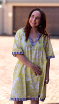 Shift Dress: Bright Yellow