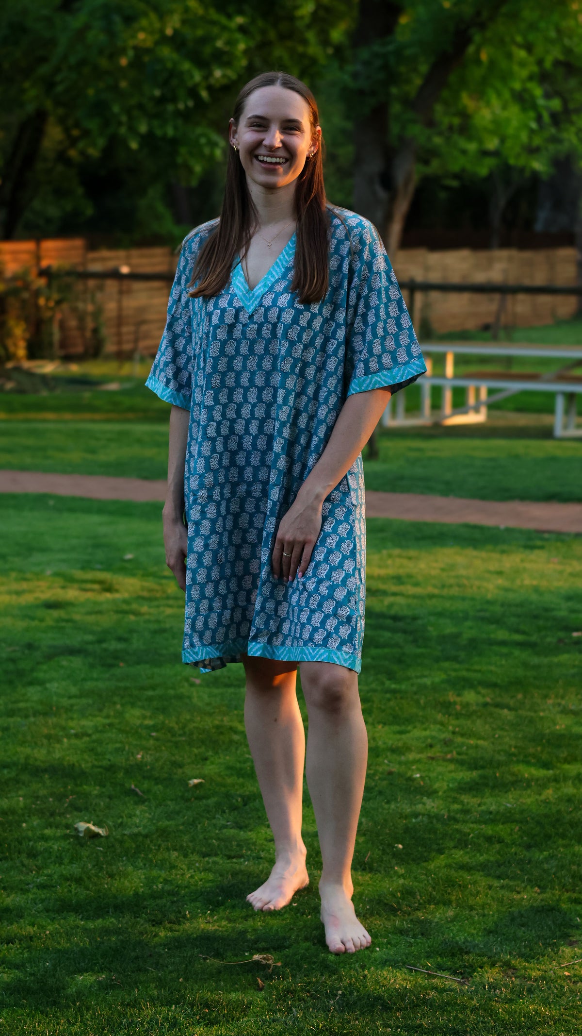 Shift Dress: Blue Bushel