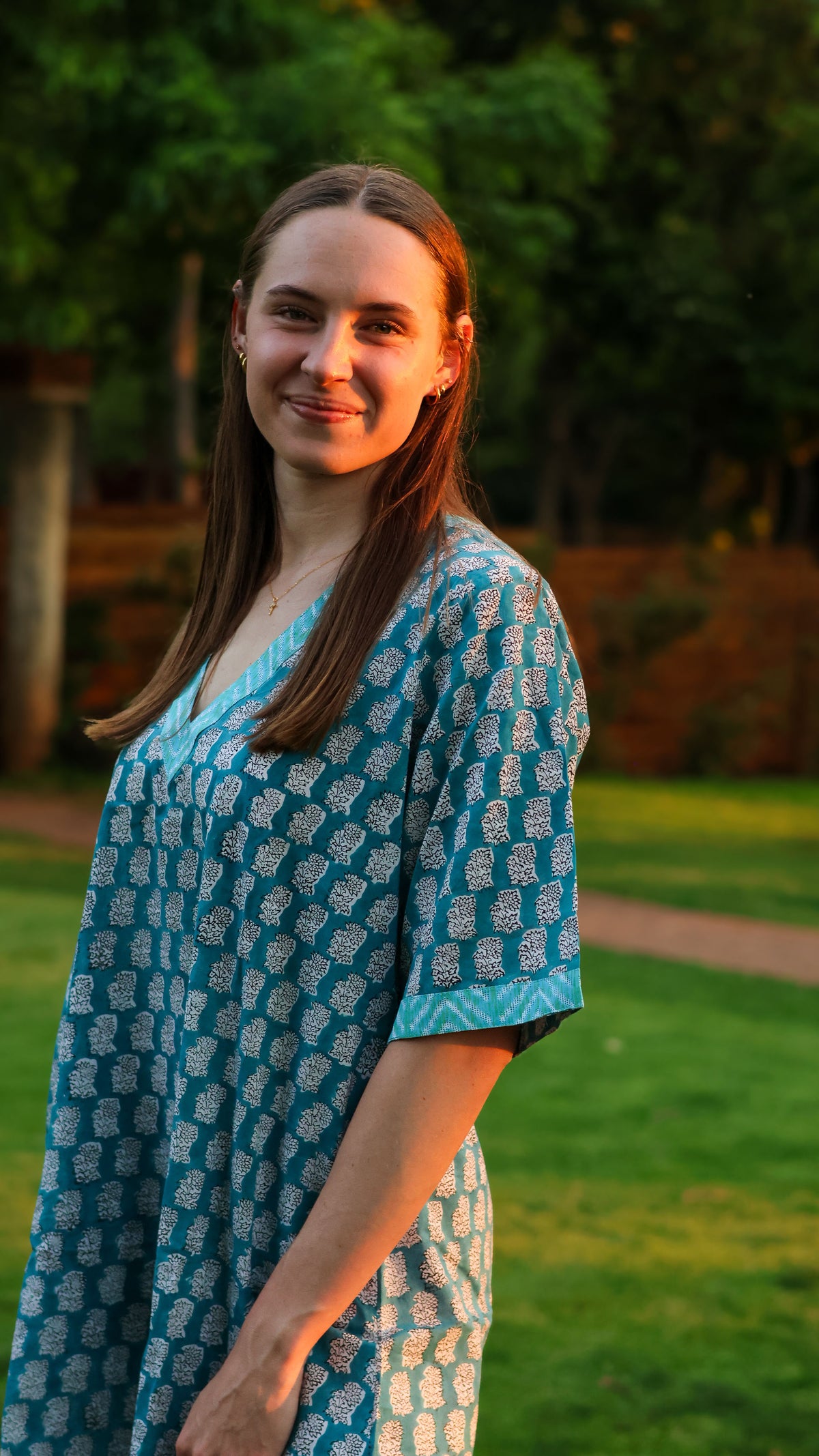 Shift Dress: Blue Bushel