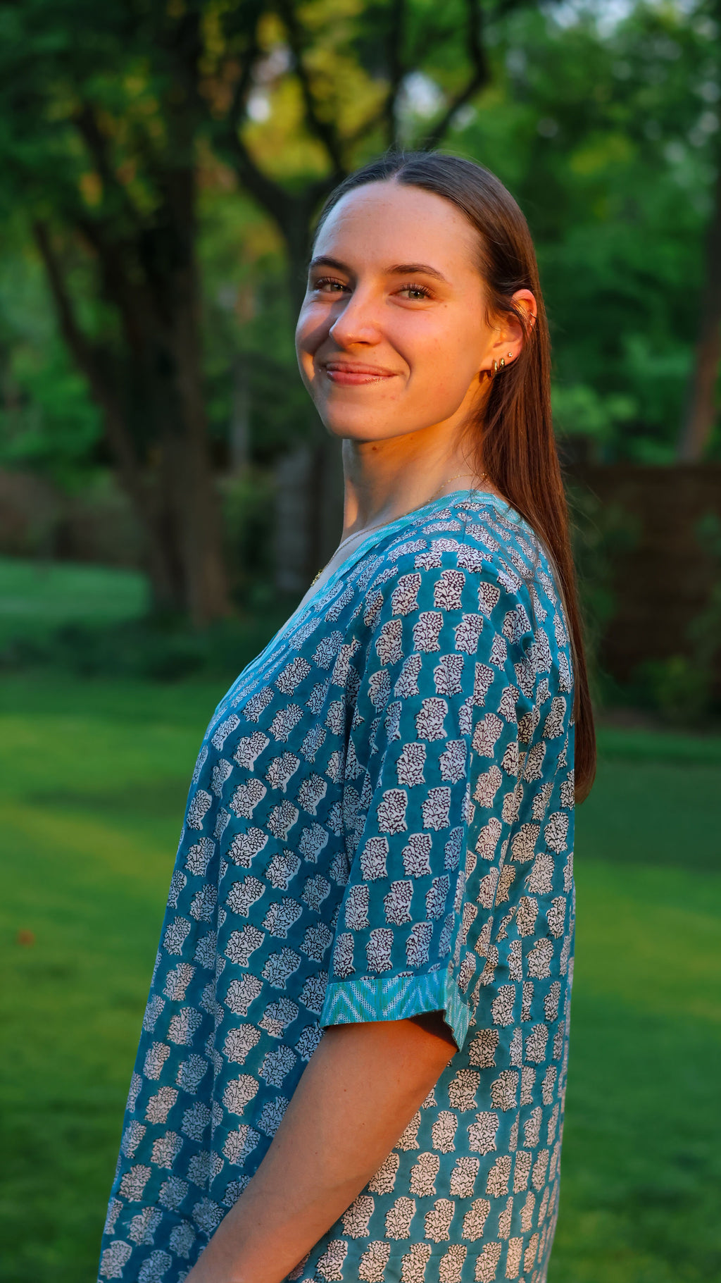Shift Dress: Blue Bushel
