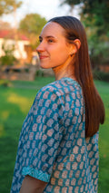 Shift Dress: Blue Bushel