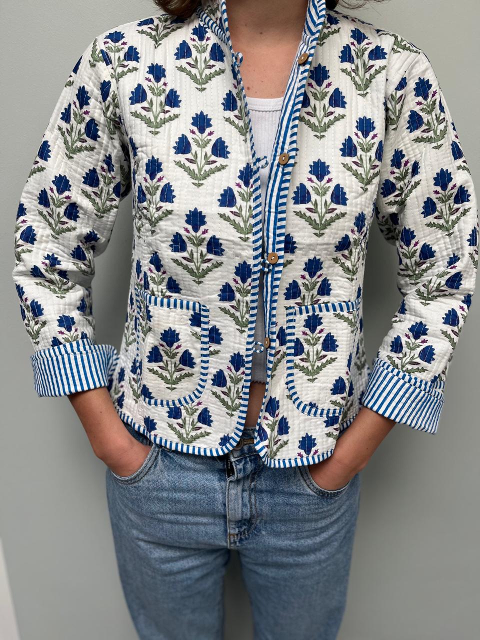 Quilted Jacket - Blue Bell