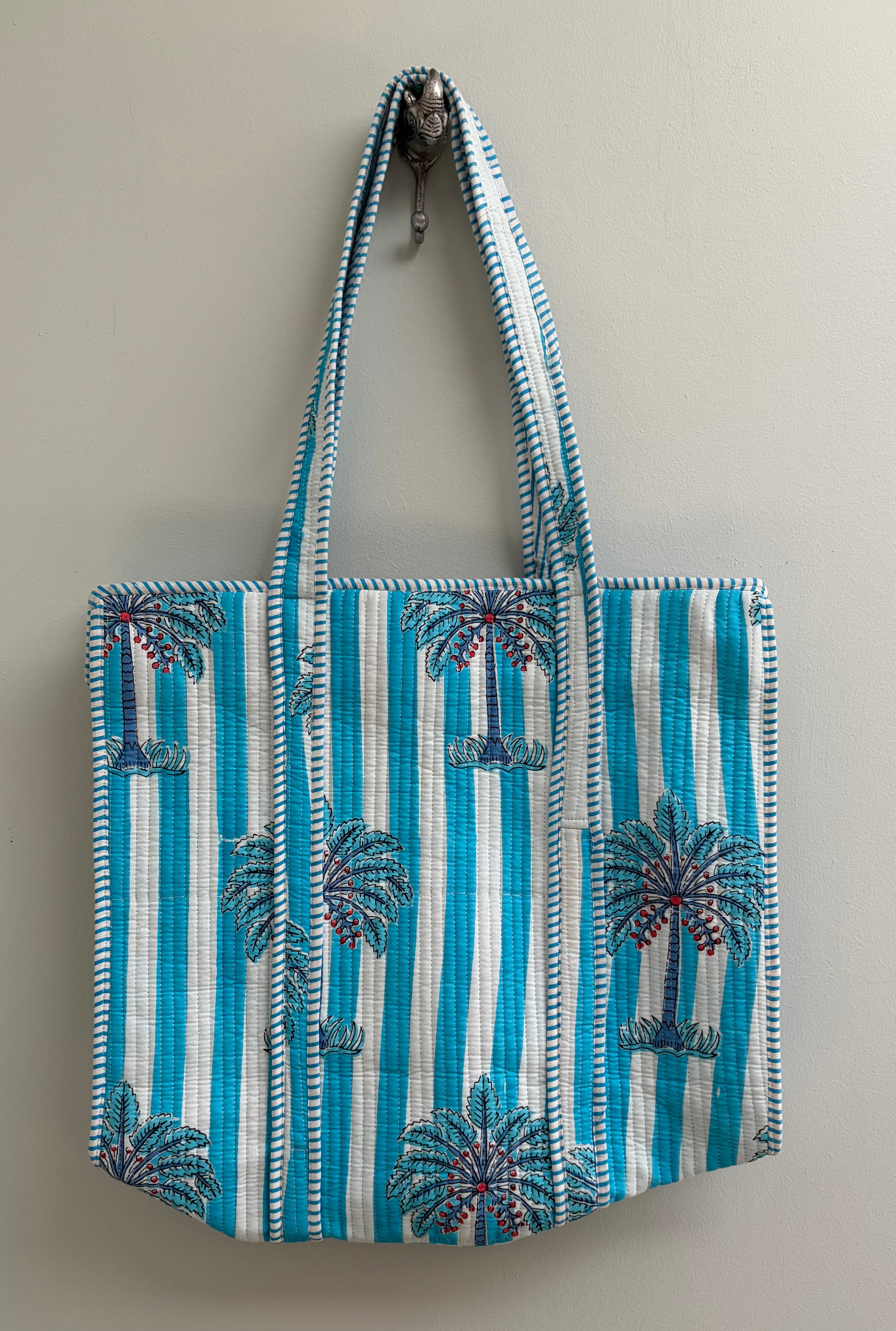 Tote Bag - Blue Palm Trees
