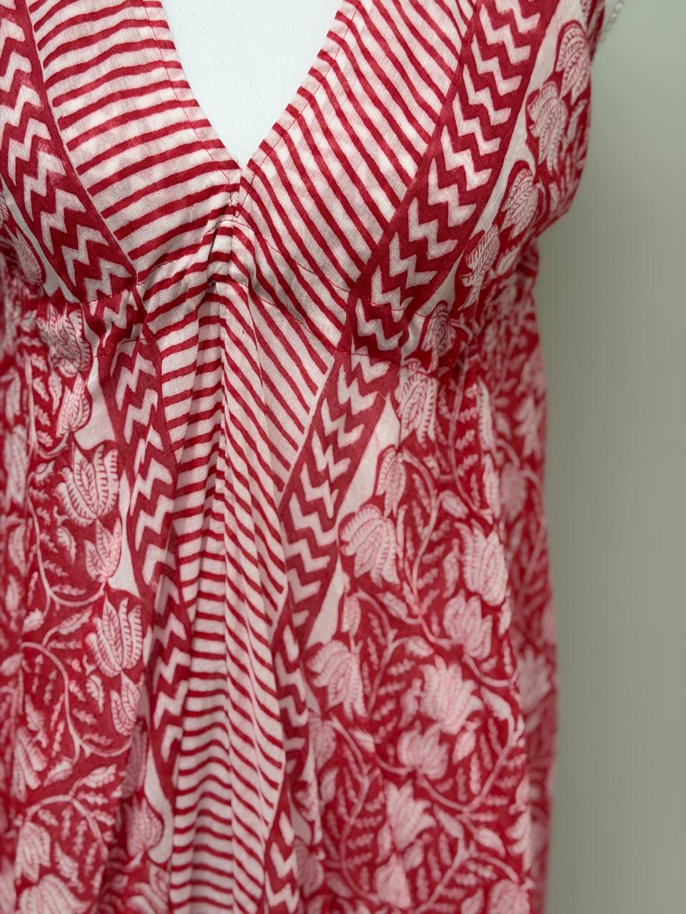 Beach Dress - Crimson