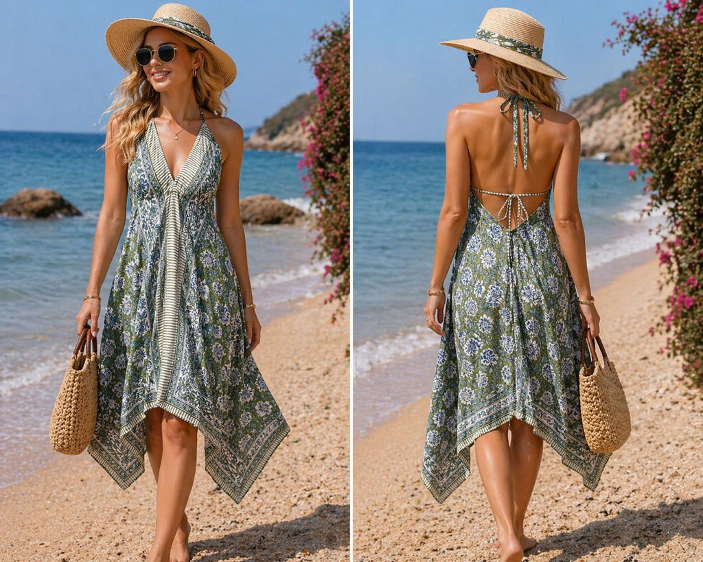 Beach Dress - Island Garden