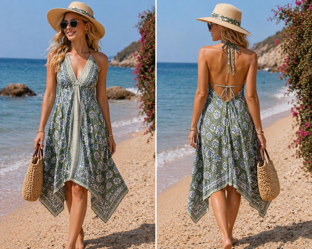 Beach Dress - Island Garden