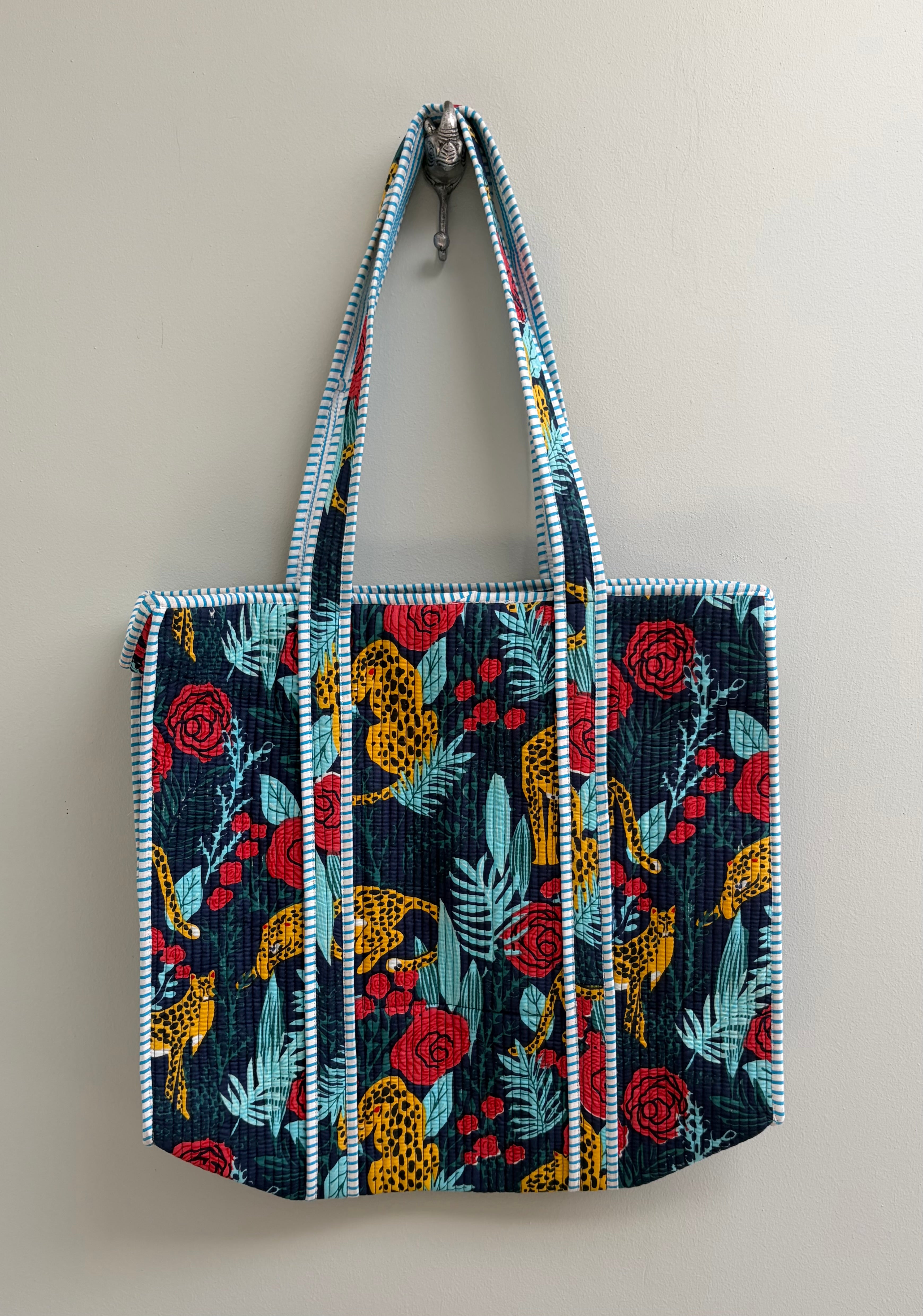 Tote Bag - Leopard Rose