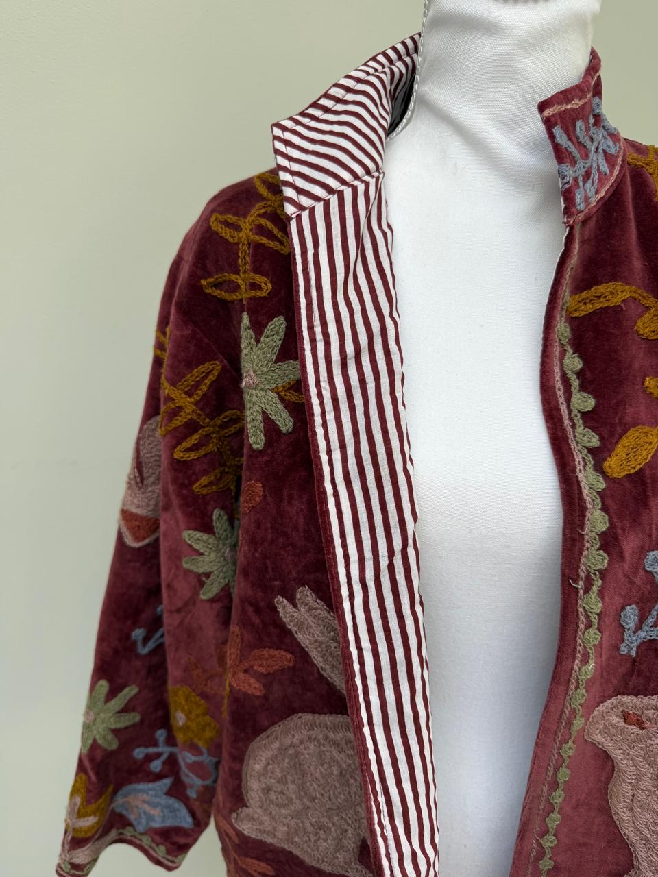 Jackets - Suzani Maroon Rabbit