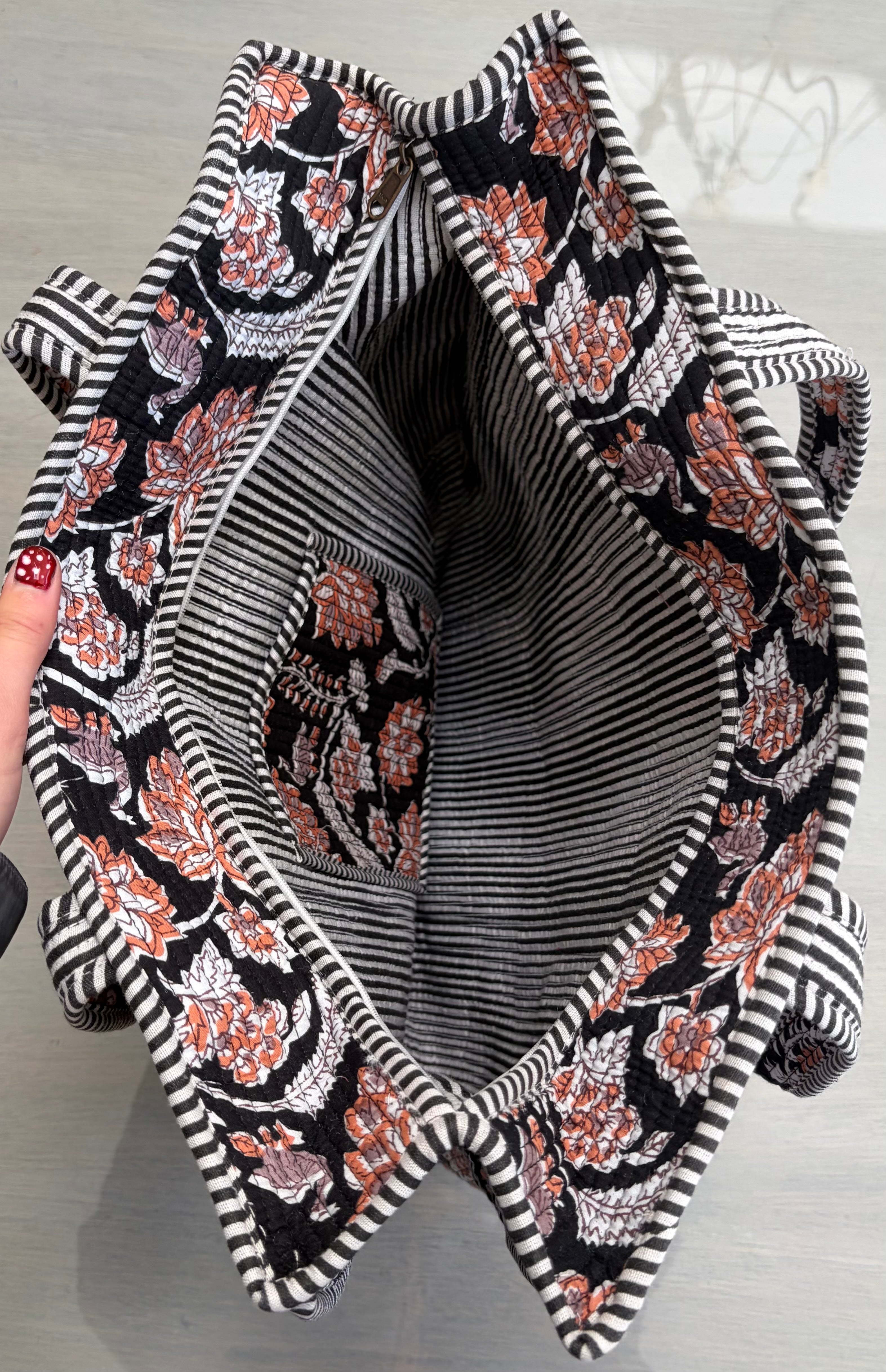 Tote Bag - Orange & Purple