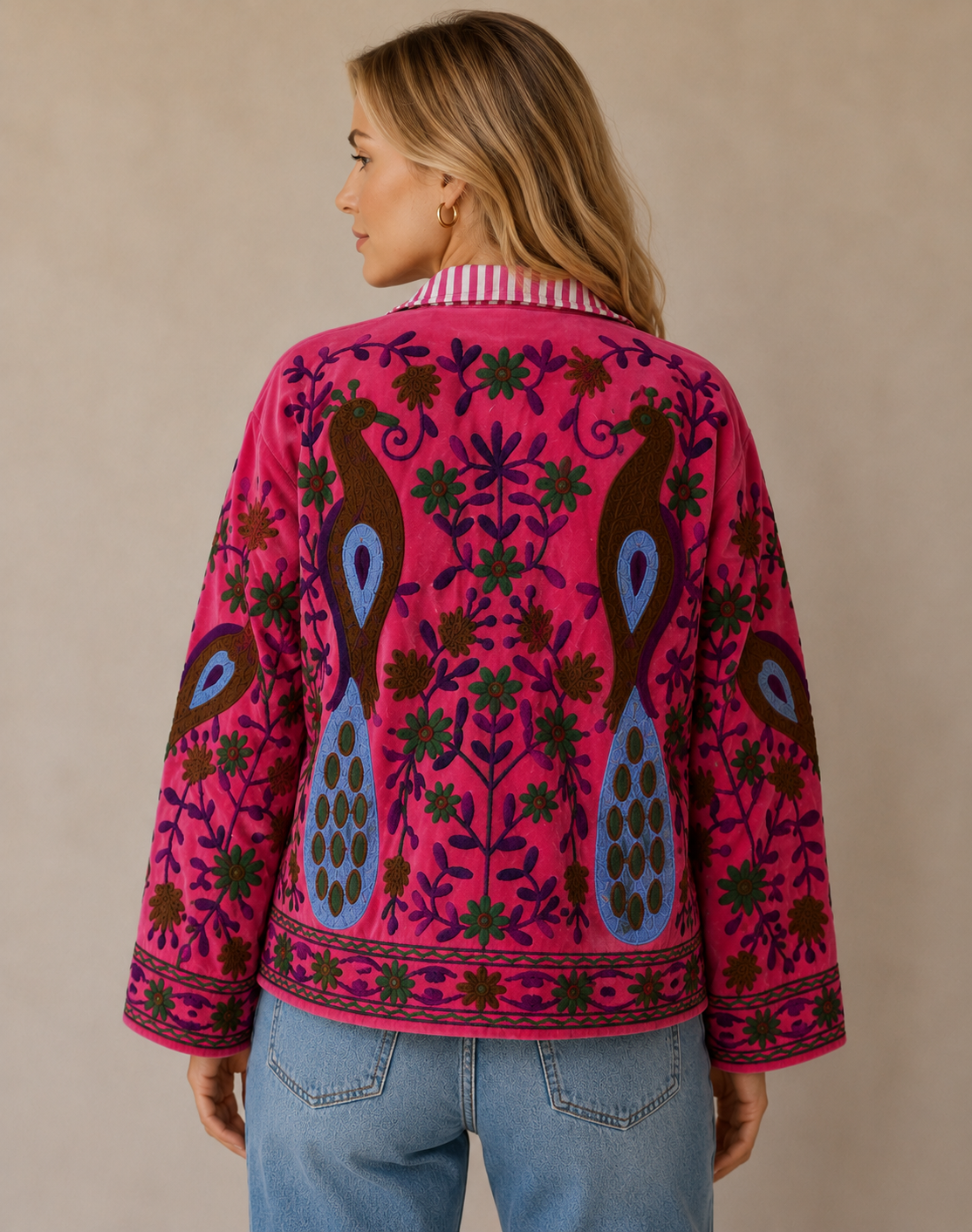 Jacket - Suzani Peacock