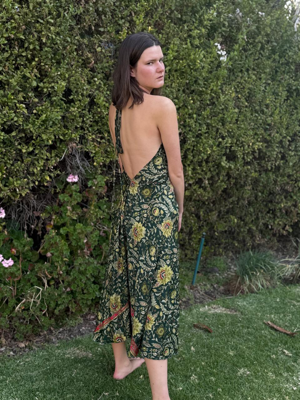 Beach dress - Pine Green