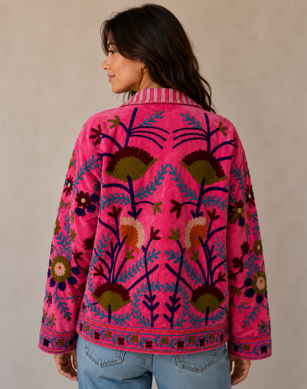 Jacket - Pink Fan