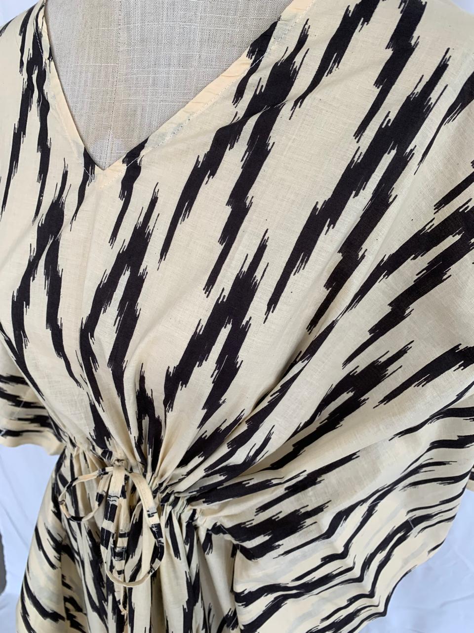 Kaftan - Splash of Black