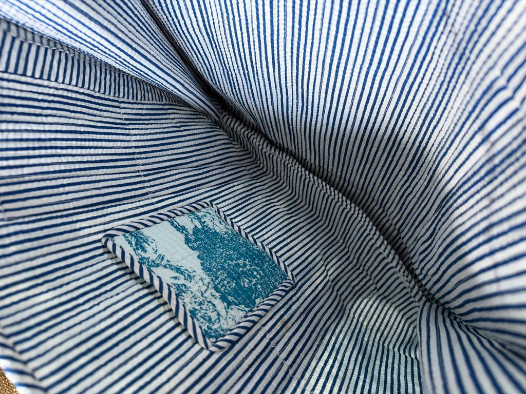 Tote Bag - Teal Crane