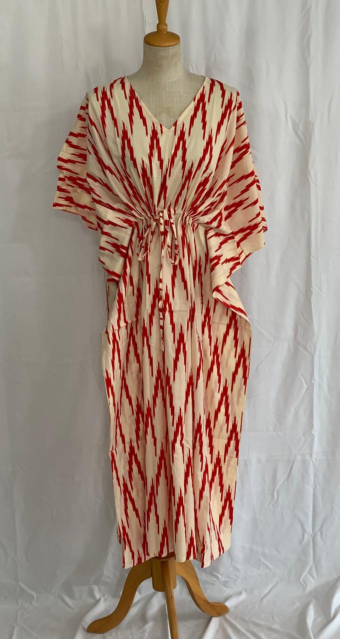 Kaftan - Splash of Red