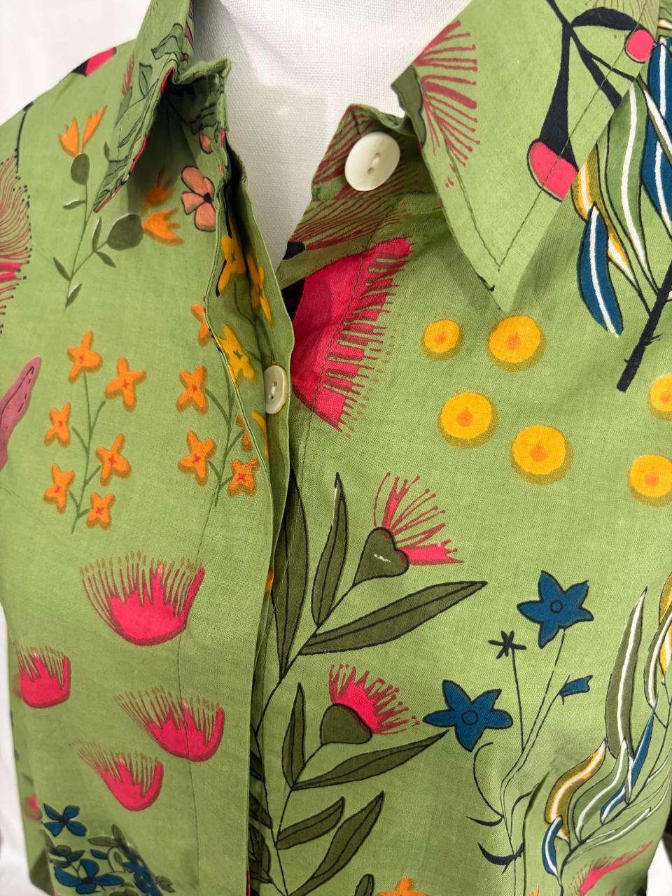 Shirt dress - Green Protea