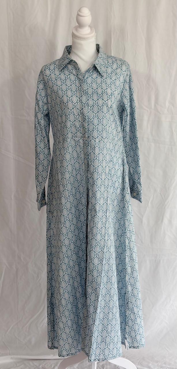 Shirt dress - Blue Grey