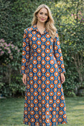 Shirt dress - Orange Flower