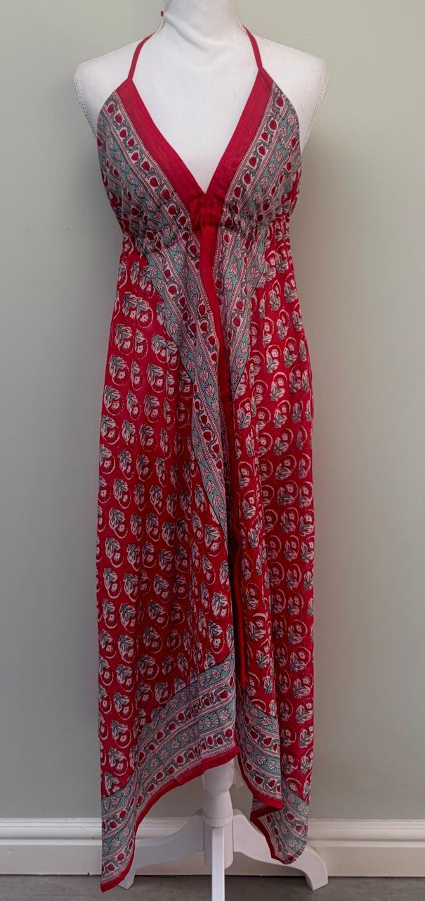 Beach Dress - Crimson Daffodil