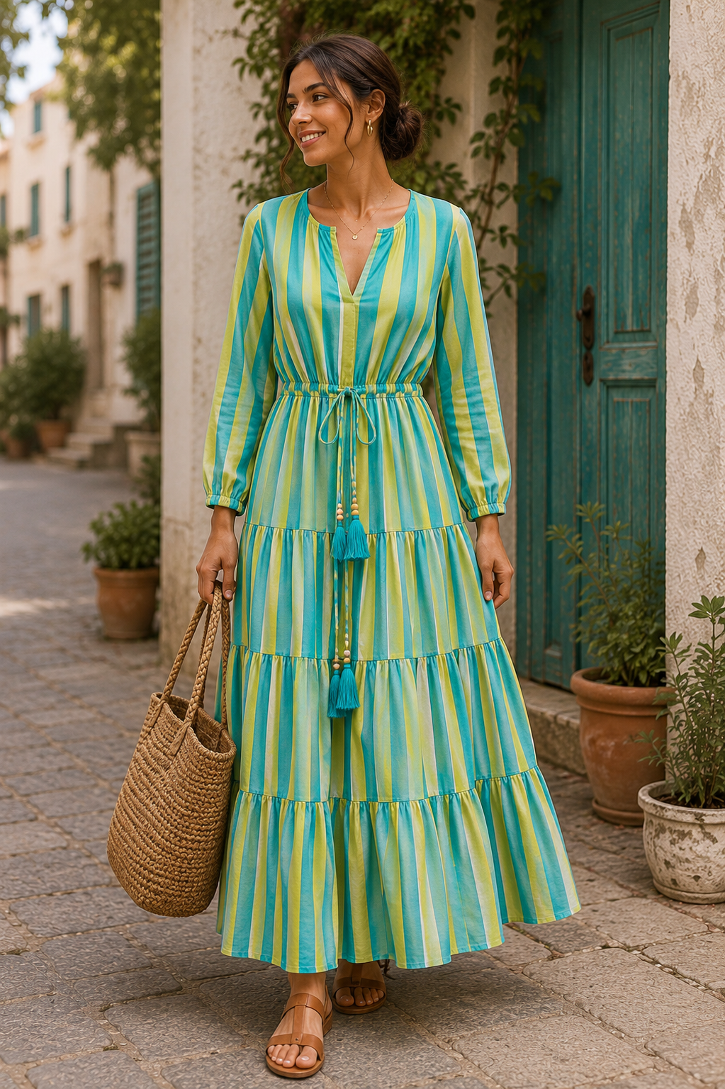 Limited Collection - Turquoise and lime green