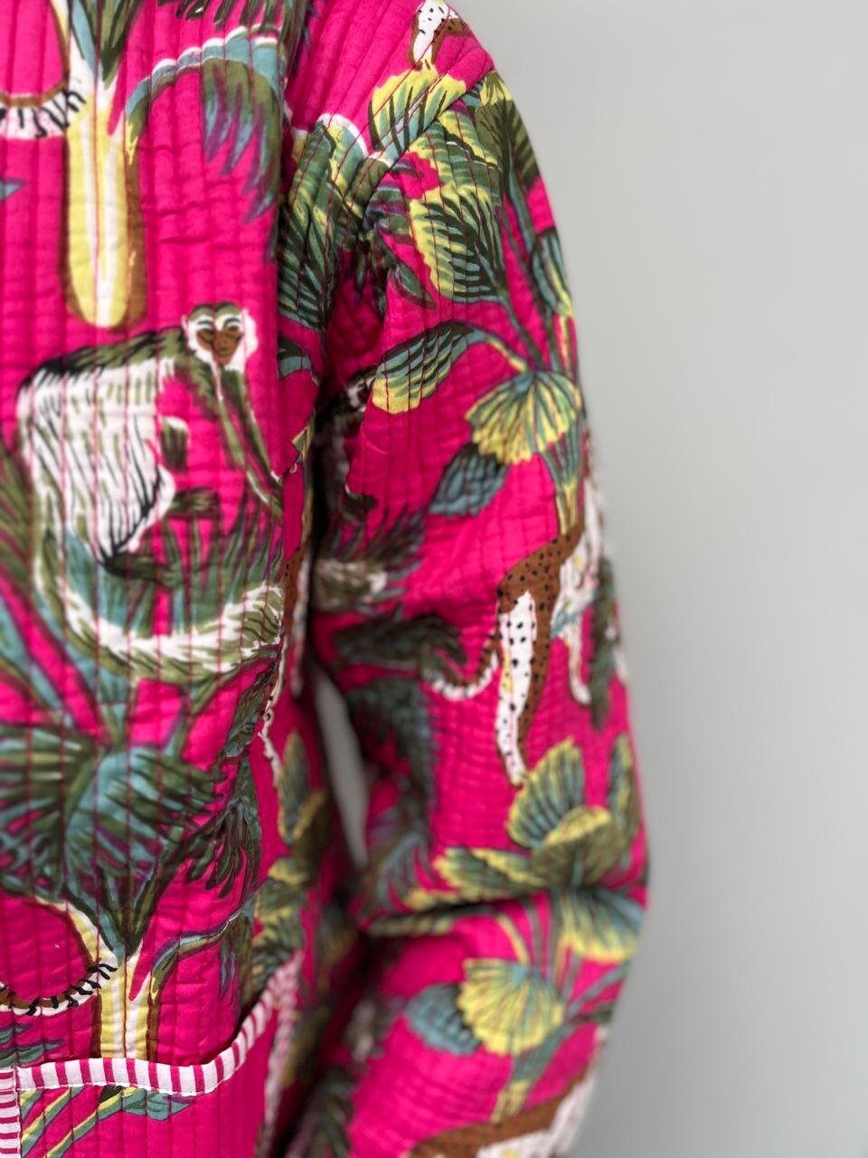 Quilted Jacket - Magenta Mangrove