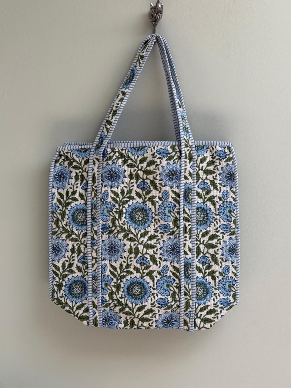 Tote bag - Blue sunflower